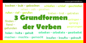 3 Grundformen der Verben - 3 formy podstawowe czasowników