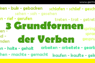 3 Grundformen der Verben - 3 formy podstawowe czasowników