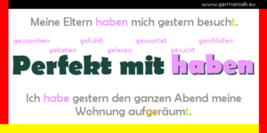 Perfekt mit "haben" - czas przeszły Perfekt z czasownikiem posiłkowym haben