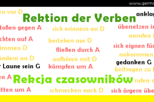 Rektion der Verben - rekcja czasowników