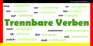 Trennbare Verben - czasowniki rozdzielnie złożone