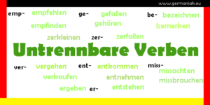 Untrennbare Verben - czasowniki nierozdzielnie złożone